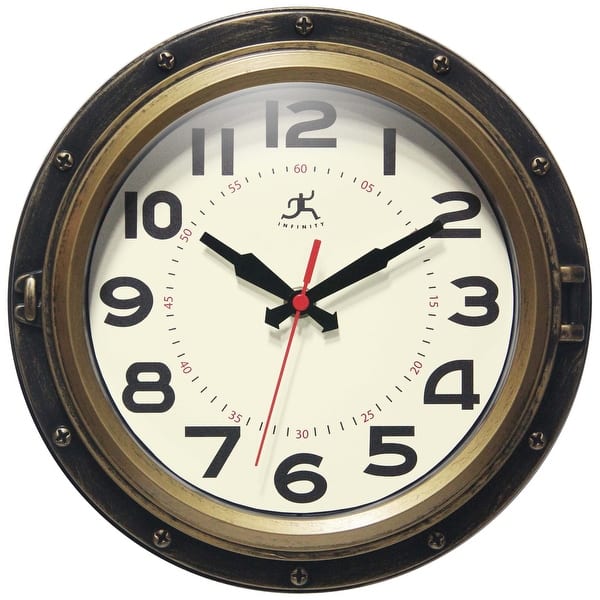 slide 2 of 7, 10" Forecaster Wall Clock - 10 x 2 x 10