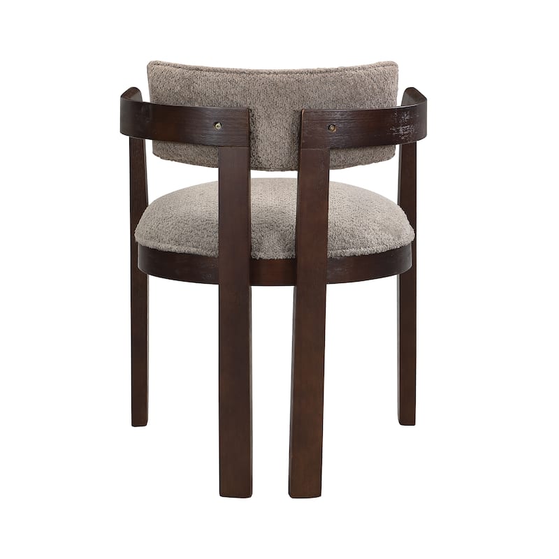 Conrad Sophisticated Modern Dining Chair With Armrest by Christopher Knight Home