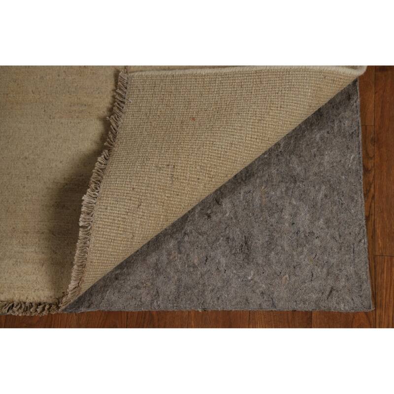 Gabbeh Modern Runner Rug Handmade Wool Carpet - 3'1"x 9'9"