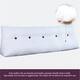 WOWMAX Large Reading Wedge Headboard Pillow for Bed Rest Back Support