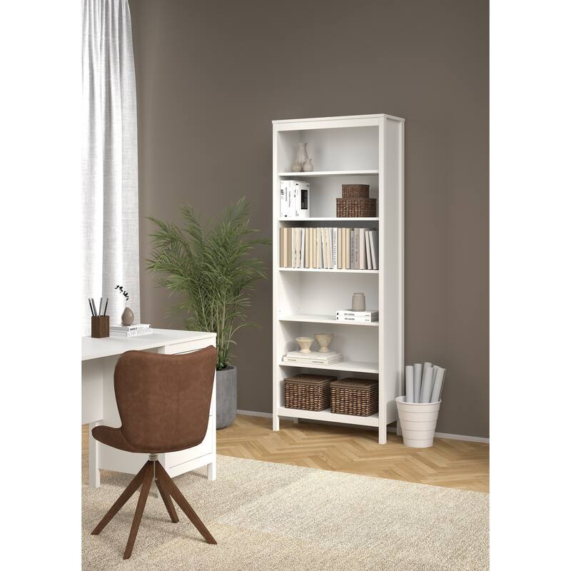 Porch & Den Madrid Adjustable 6 Shelf Bookcase