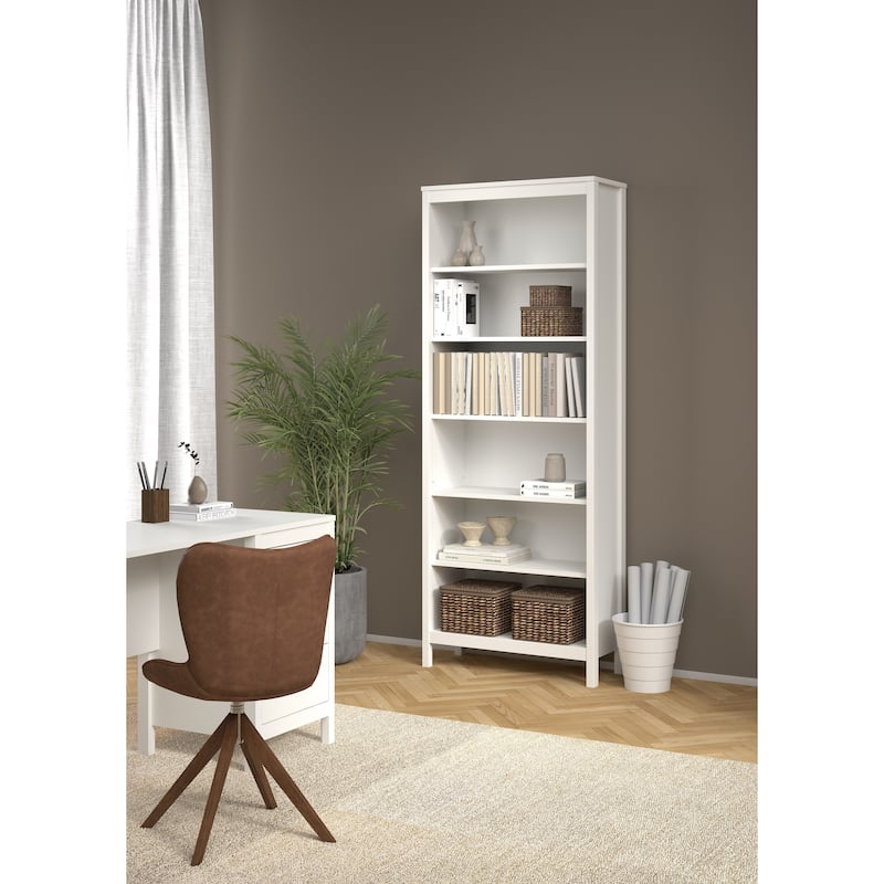 Porch & Den Madrid Adjustable 6 Shelf Bookcase