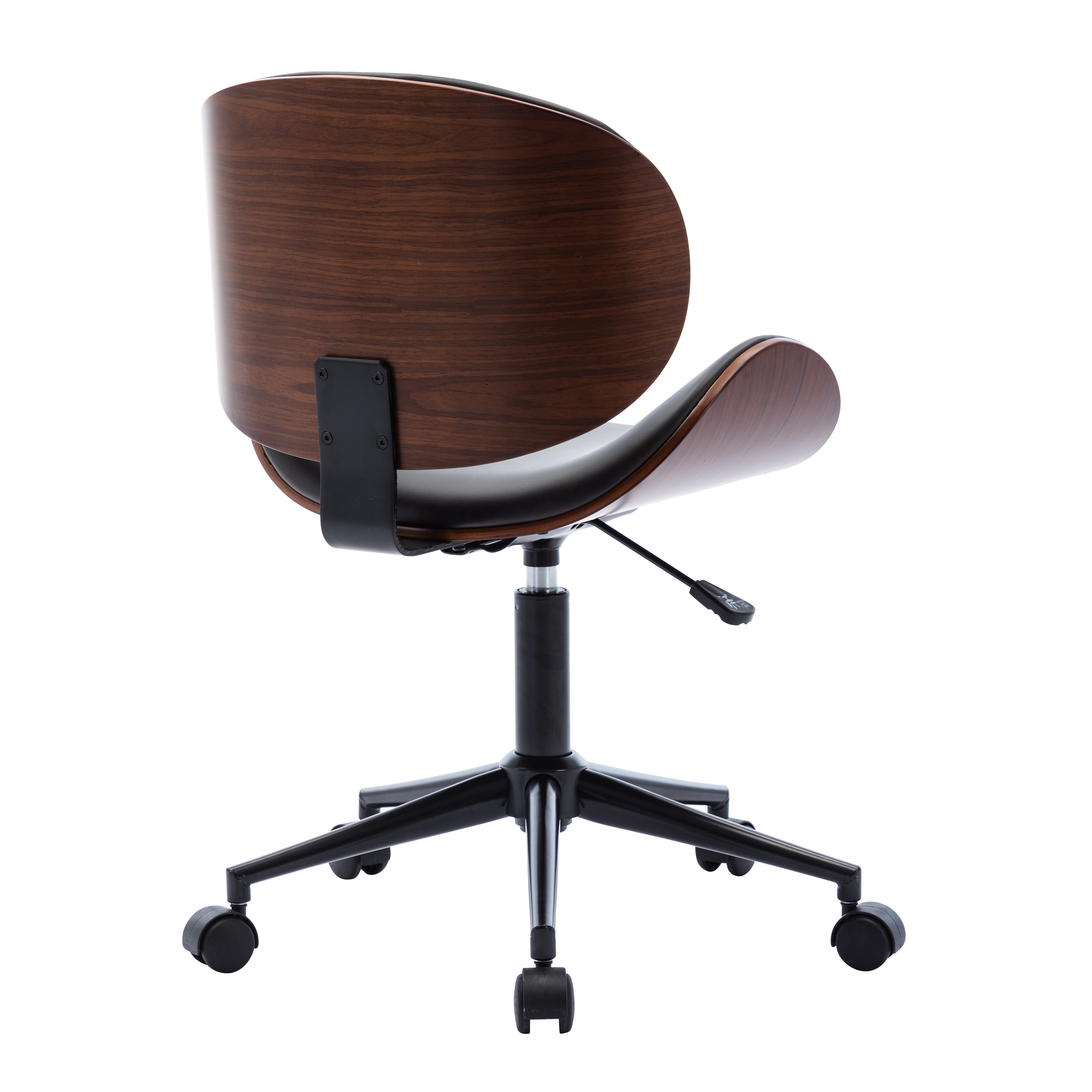 Bent wood Adjustable Office Chair Mix color PU Leather