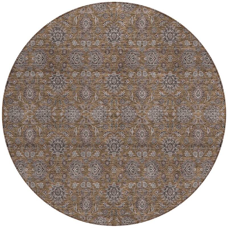 HomeRoots Floral Transitional Rectangle Outdoor Rug