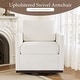 preview thumbnail 108 of 154, Set of 2 Modern Swivel Accent Armchairs Upholstered Arm Chairs