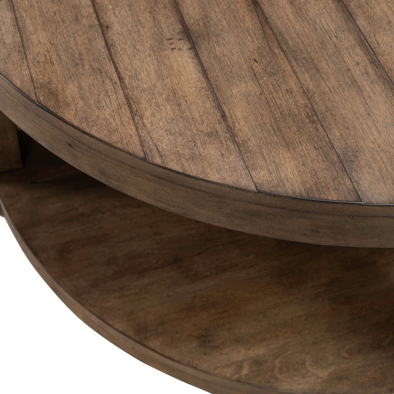 Liberty Furniture Broadmore Round Cocktail Table, Optional End Tables