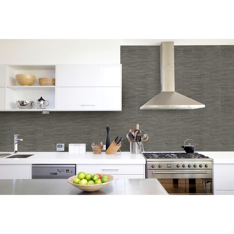 Ackland AKM-S-12X12BRH-CA 12" x 12" Marble and Stone Brick Mosaic Tile