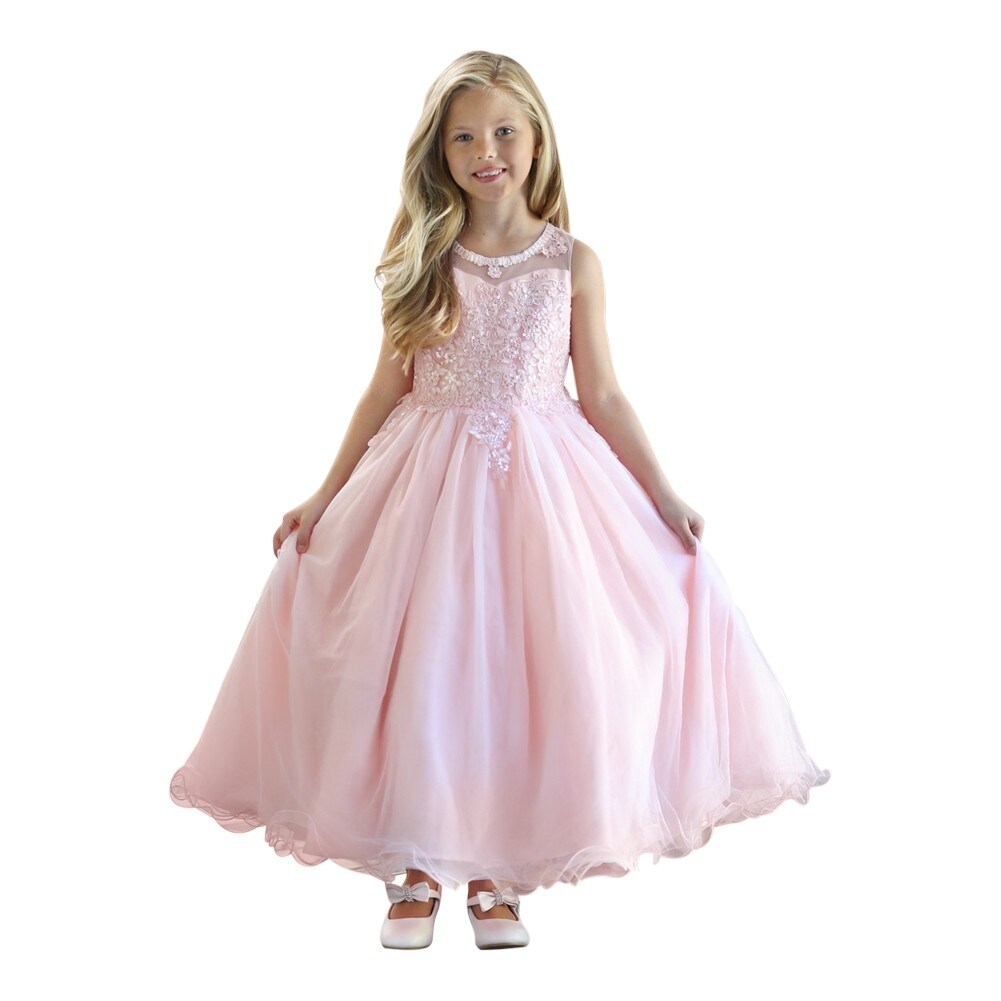 blush girls dress