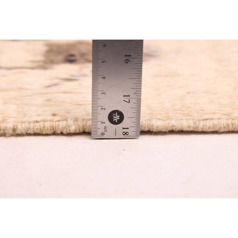 ECARPETGALLERY Hand-knotted Pak Finest Marrakesh Beige Wool Rug - 5'11 x 7'9