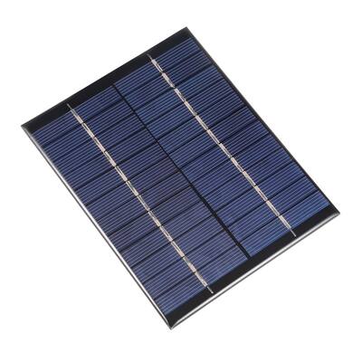2W 12V Micro Solar Panel Module DIY Polysilicon for Phone Toys Charger - Black,Green