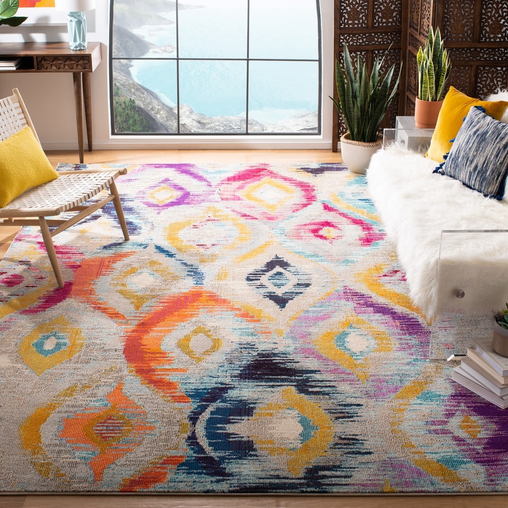 SAFAVIEH Monaco Sveva Boho Ogee Watercolor Rug