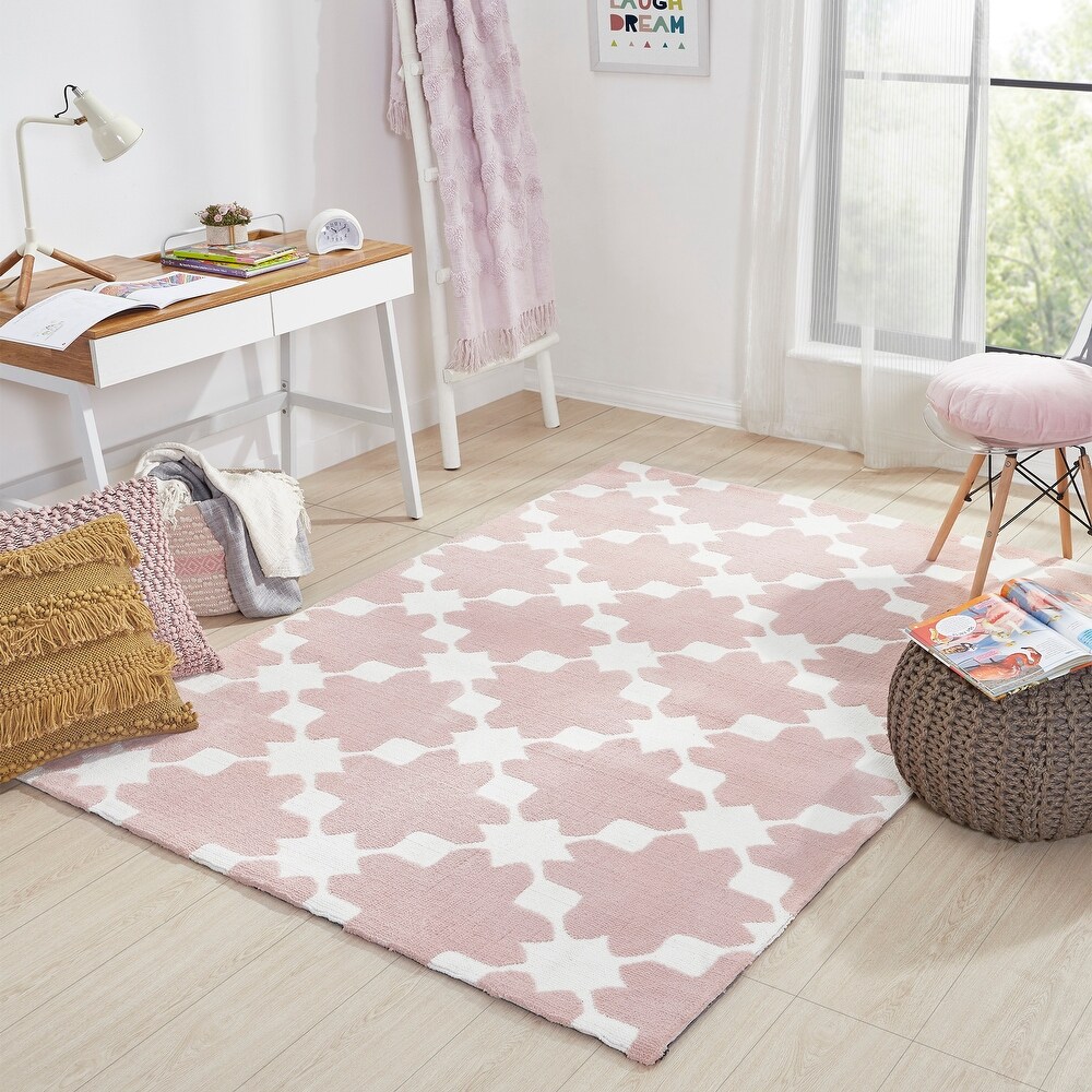 Large Soft Area Rugs Cute Dino Tropical Leaves Nursery Playmat Rug Mat for Kids Playing Room Bedroom Living Room 3' x 2' Home Decor Rug 
