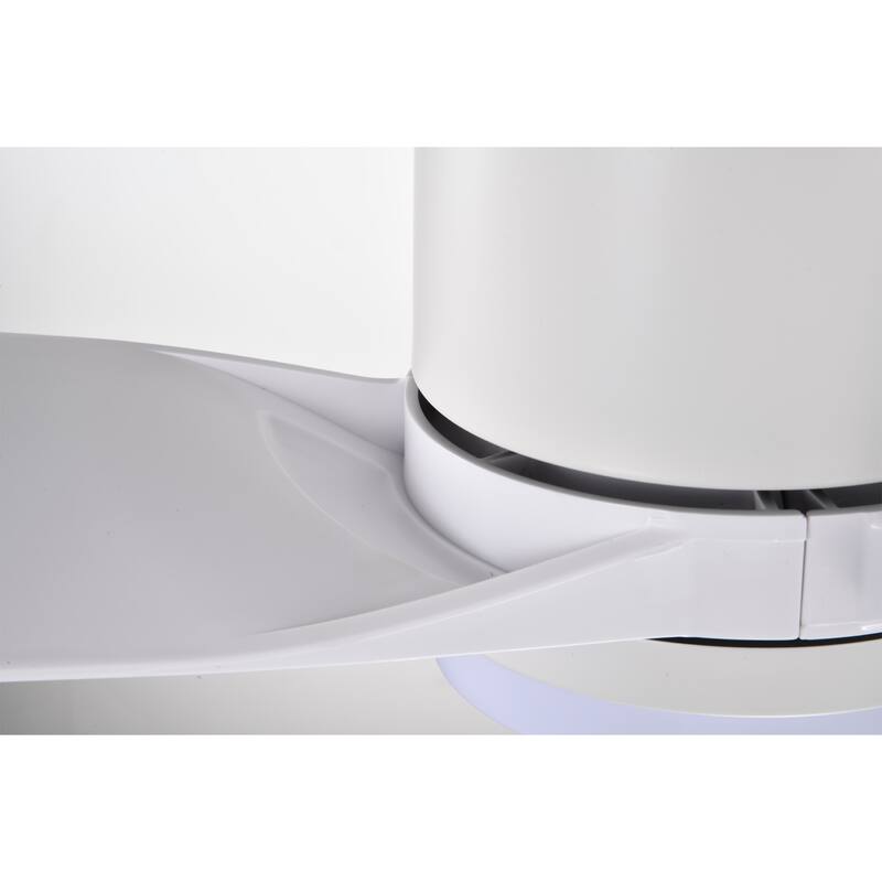 Heshor 3-Blade LED Lighted Ceiling Fan with Remote