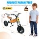 preview thumbnail 3 of 7, Orange Aluminium Alloy Children's outdoor off-road electric bicycle No battery Electric bicycle that can be Pedalled