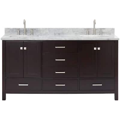 Ariel A067DCW2RVO Cambridge 67" Free Standing Double Rectangular Basin