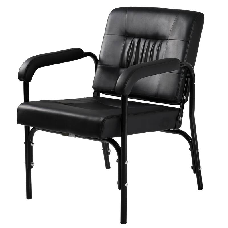 Barber Chair Reclining Shampoo Chair for Barber - N/A - Black