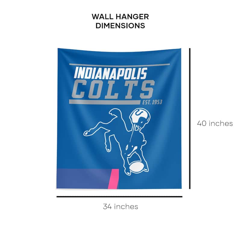 NFL Indianapolis Colts 40 YD Dash Legacy Wall Hanging - 34"x40"