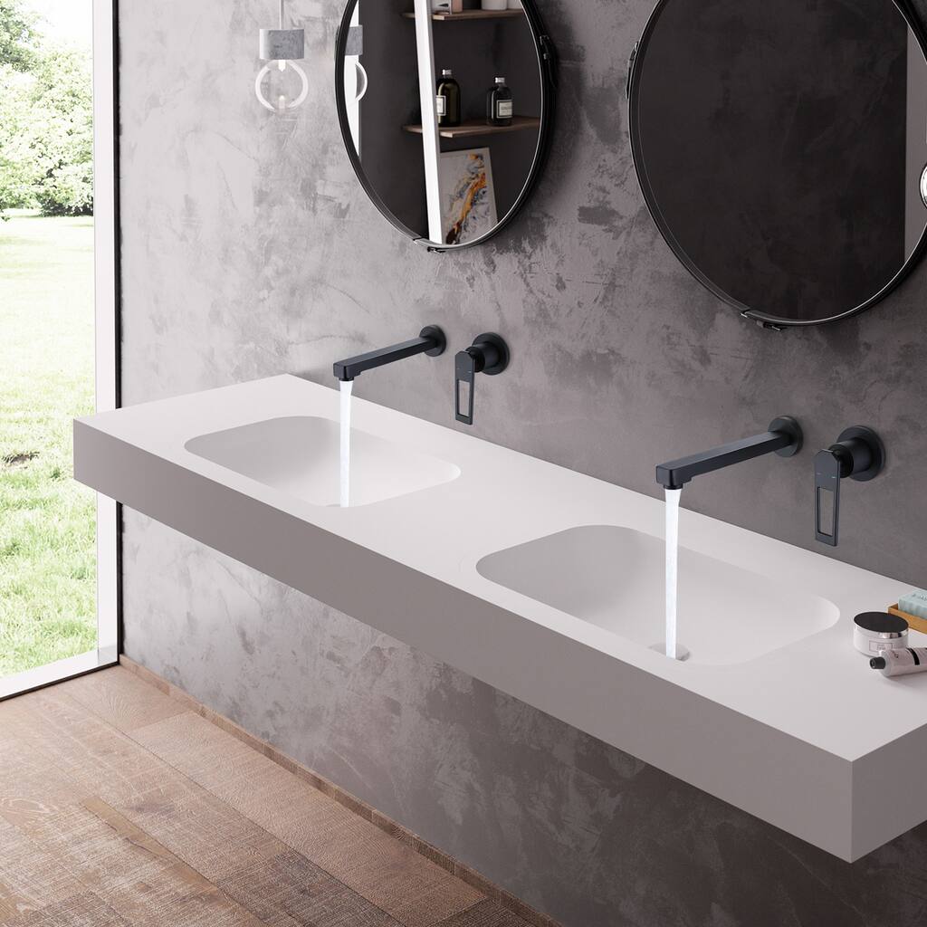 Rbrohant Single-Handle Wall Mounted Bathroom Faucet