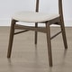 preview thumbnail 12 of 17, Spruce & Spring Modern Upholstered Dining Chair with Handwoven Rattan Back