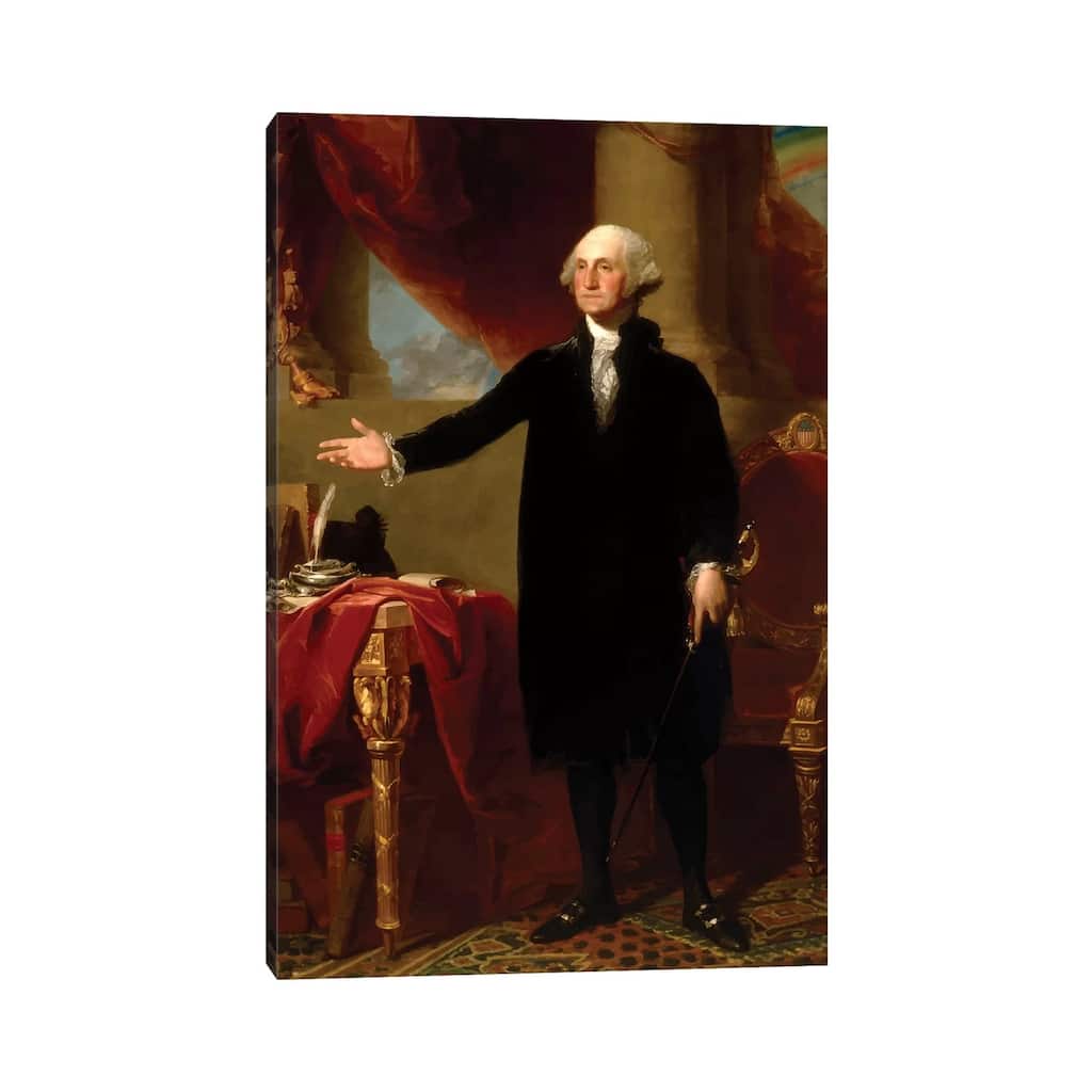 iCanvas "Restored Lansdowne Portrait Of President George Washington" by John Parrot Canvas Print
