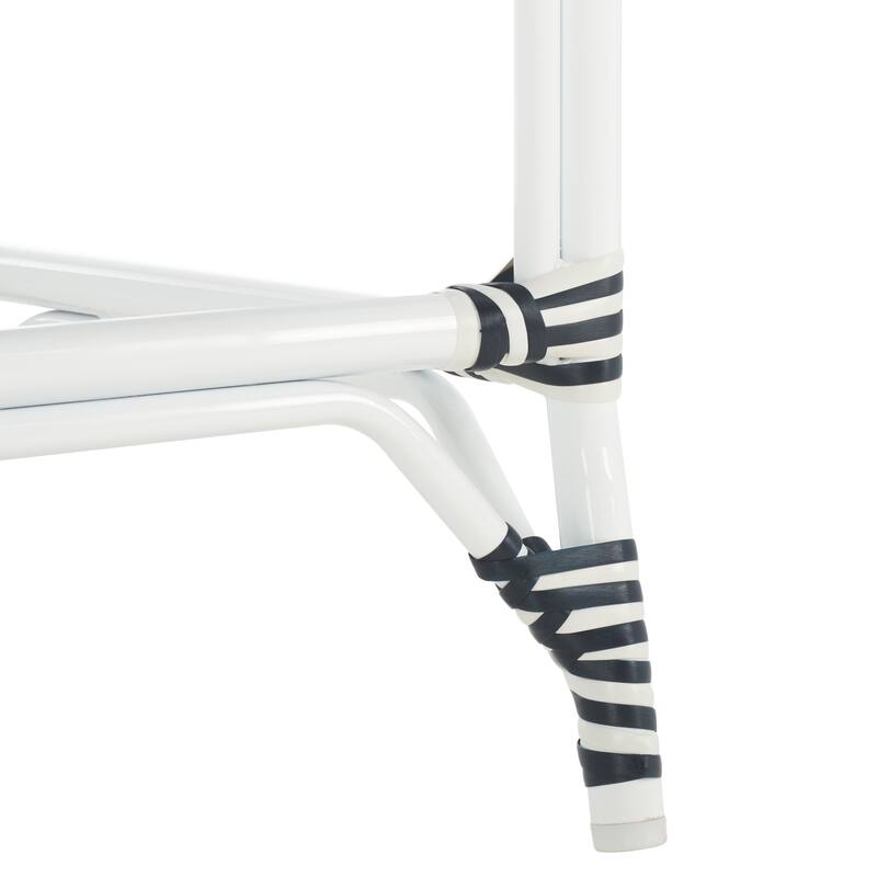 SAFAVIEH Leonica Outdoor Bistro 25-inch Seat Height Counter Stool (Fully Assembled) - 20"W x 21"D x 43"H