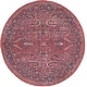 preview thumbnail 30 of 44, New Concept Washables Vintage Persian Floral Machine Washable Area Rug 5'3" x Round - Brick - Round