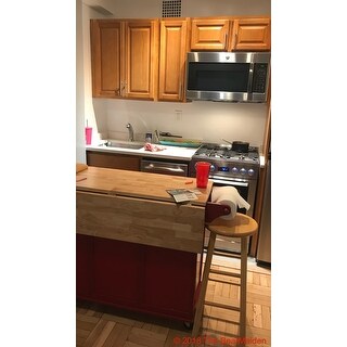 3-drawer Drop Leaf Kitchen Cart