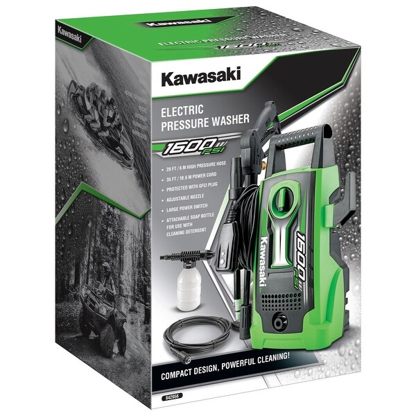 Kawasaki 1650 PSI Outdoor Cleaning Portable Electric Pressure