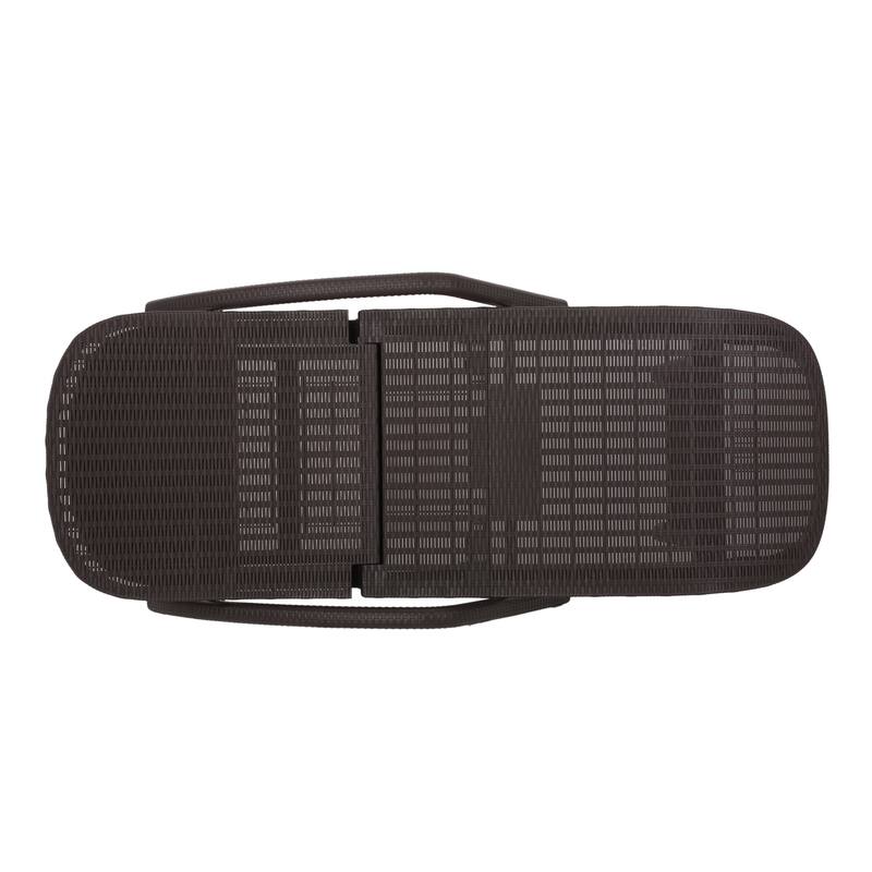 Resin Wicker Reclining Chair, Weather-Resistant Patio Chair Chaise Lounge Chair with Elegant Hand-Crafted Design