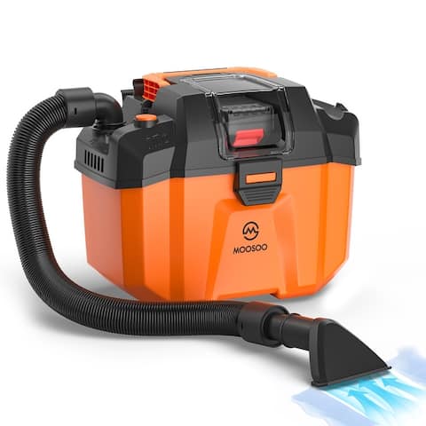 4 in 1 Portable Shop Vacuum Wet Dry Vac with 2.64 Gallon Strong Suction Blower Vacuum with Hose Easy Transport