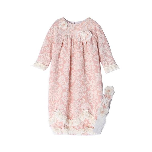 Shop Isobella Chloe Baby Girls Pink Vintage Rose Layette Sack