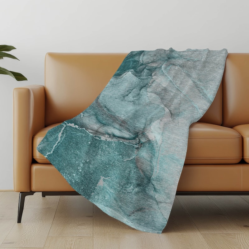 Premium Machine Washable Contemporary Sherpa Throw Blanket