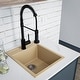 preview thumbnail 13 of 15, Karran QT-825 Drop-in 15-3/4" Single Bowl Quartz Composite Kitchen Sink