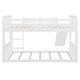 preview thumbnail 7 of 8, Twin Over Twin Bunk Bed with Slide and Ladder, White