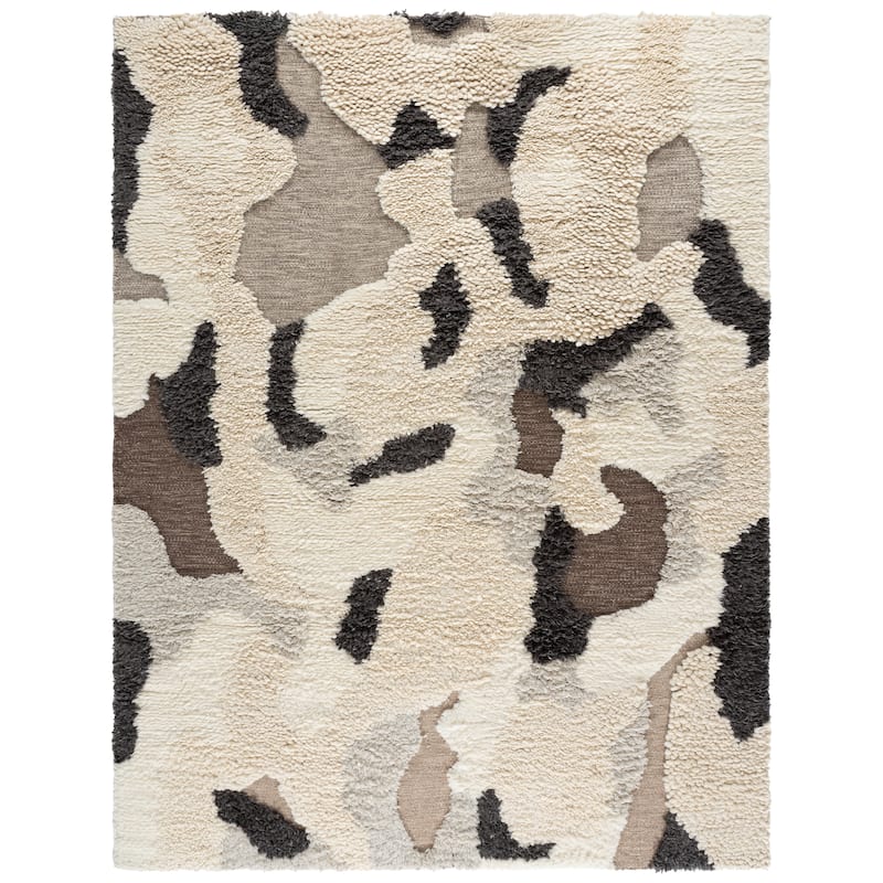 SAFAVIEH Handmade Casablanca Shag Fusako Wool High-Low Pile Rug