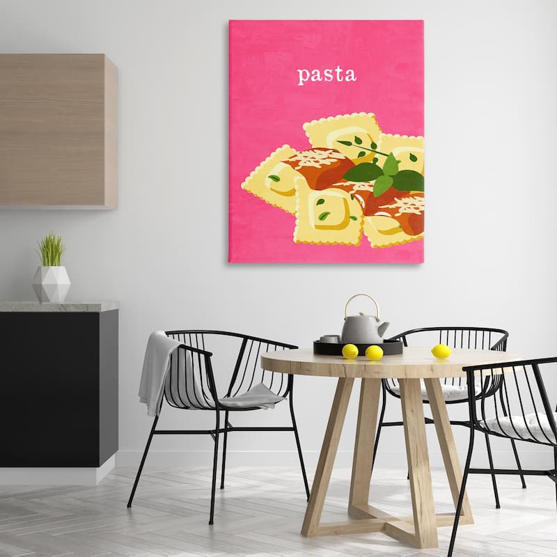 Stupell Ravioli Pasta Dish Canvas Wall Art Design By Kim Allen