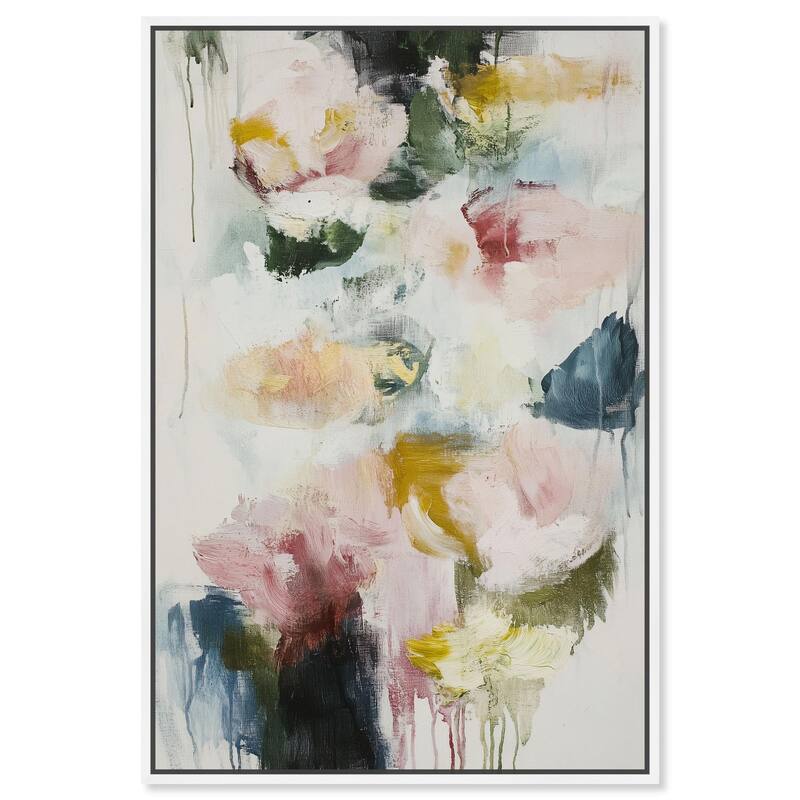 Dripping Colors I Canvas by Art Remedy - White - 20" x 30"
