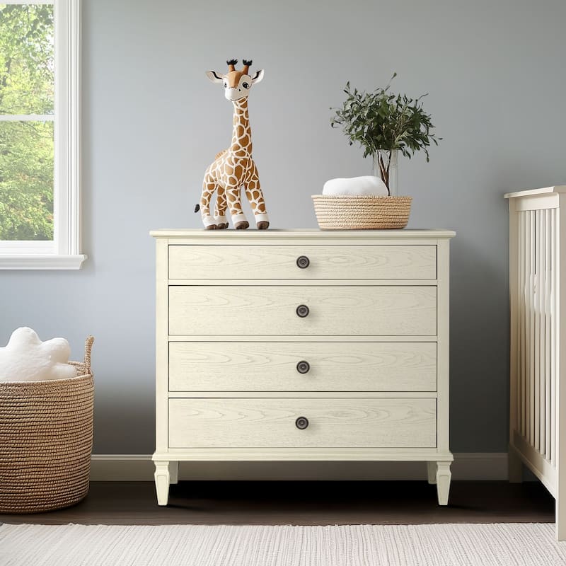 Madison Park Signature Victoria 4-drawer wood dresser (40") - Antique Cream