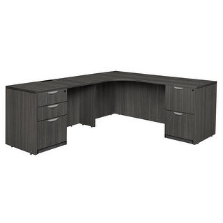 credenza pedestal ash legacy corner grey double left