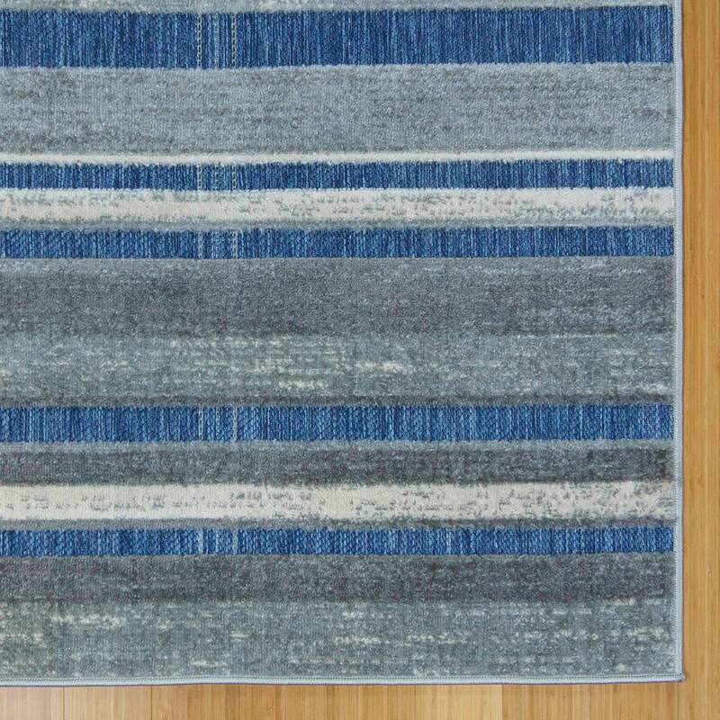 Gertmenian Kalari Modern Bold Multicolored High-Low UV Protected Polypropylene Woven Indoor/ Outdoor Area Rug Collection