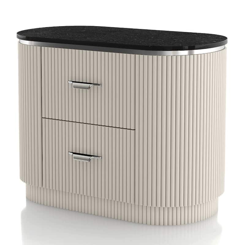 Furniture of America Leander Modern Light Grey Nightstand (Set of 2)