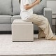 preview thumbnail 10 of 25, Adeco Storage Ottoman With Tray