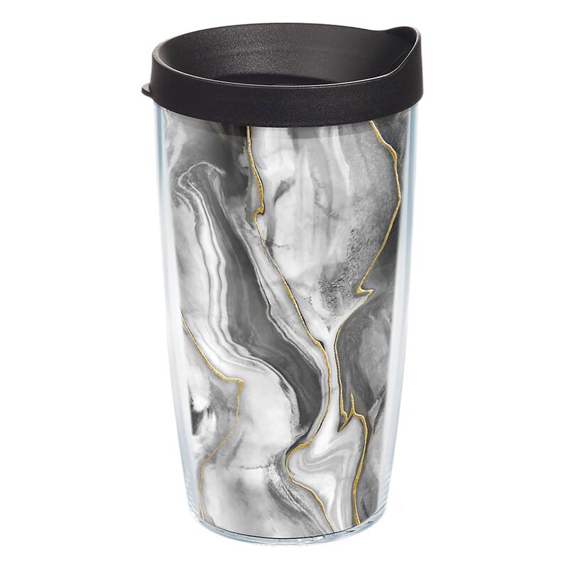 Tervis Marble Quicksilver Made in USA Double Walled Insulated Travel Tumbler, Classic - 16oz