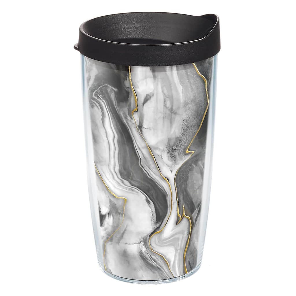 Tervis Marble Quicksilver Made in USA Double Walled Insulated Travel Tumbler, Classic