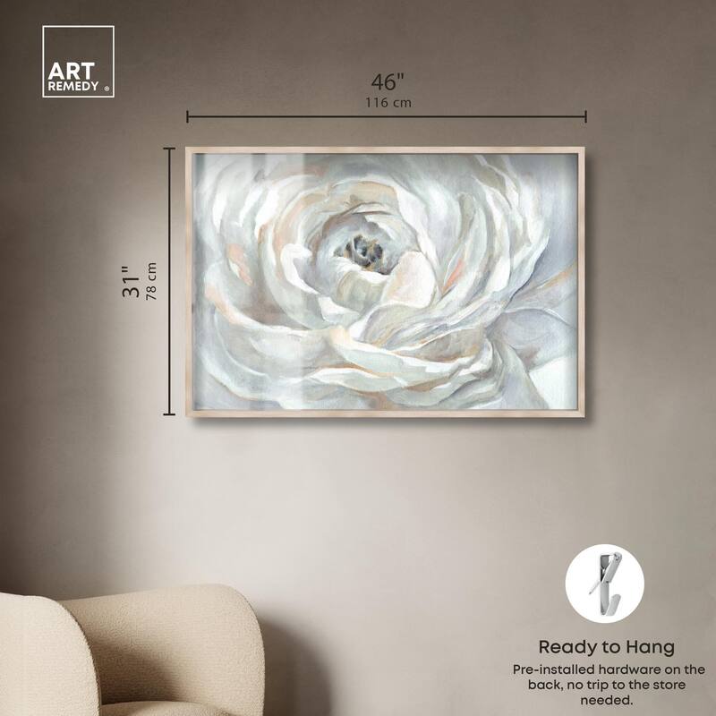 Powdery Peony Shadowbox by Art Remedy