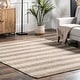 preview thumbnail 8 of 13, Nuloom Alisia Flatweave Striped Jute Area Rug