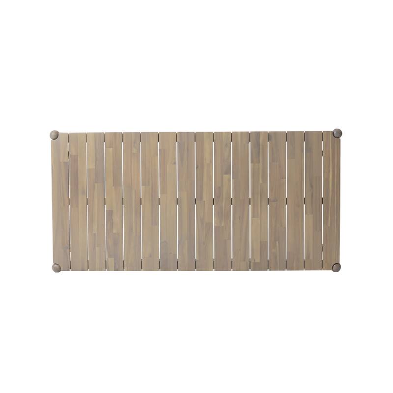 Mid Century Modern Dining Table with Eco Friendly Acacia Wood and Tool Assembly Be Used for Living Room