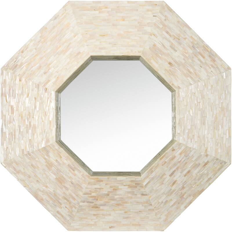 Eddie Hexagon Mother of Pearl Accent Mirror