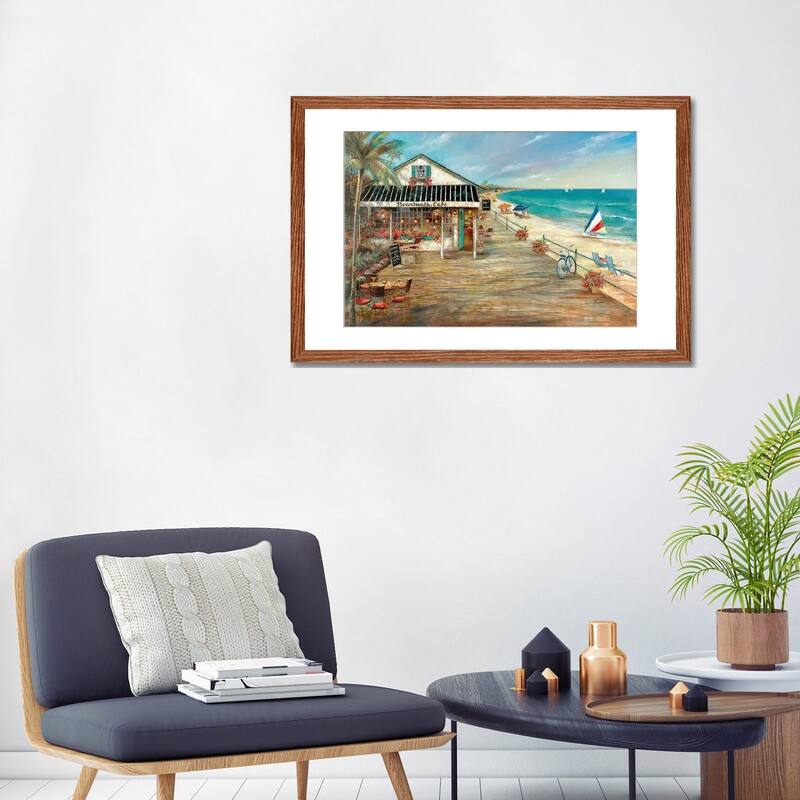 iCanvas "Boardwalk Cafe" by Ruane Manning