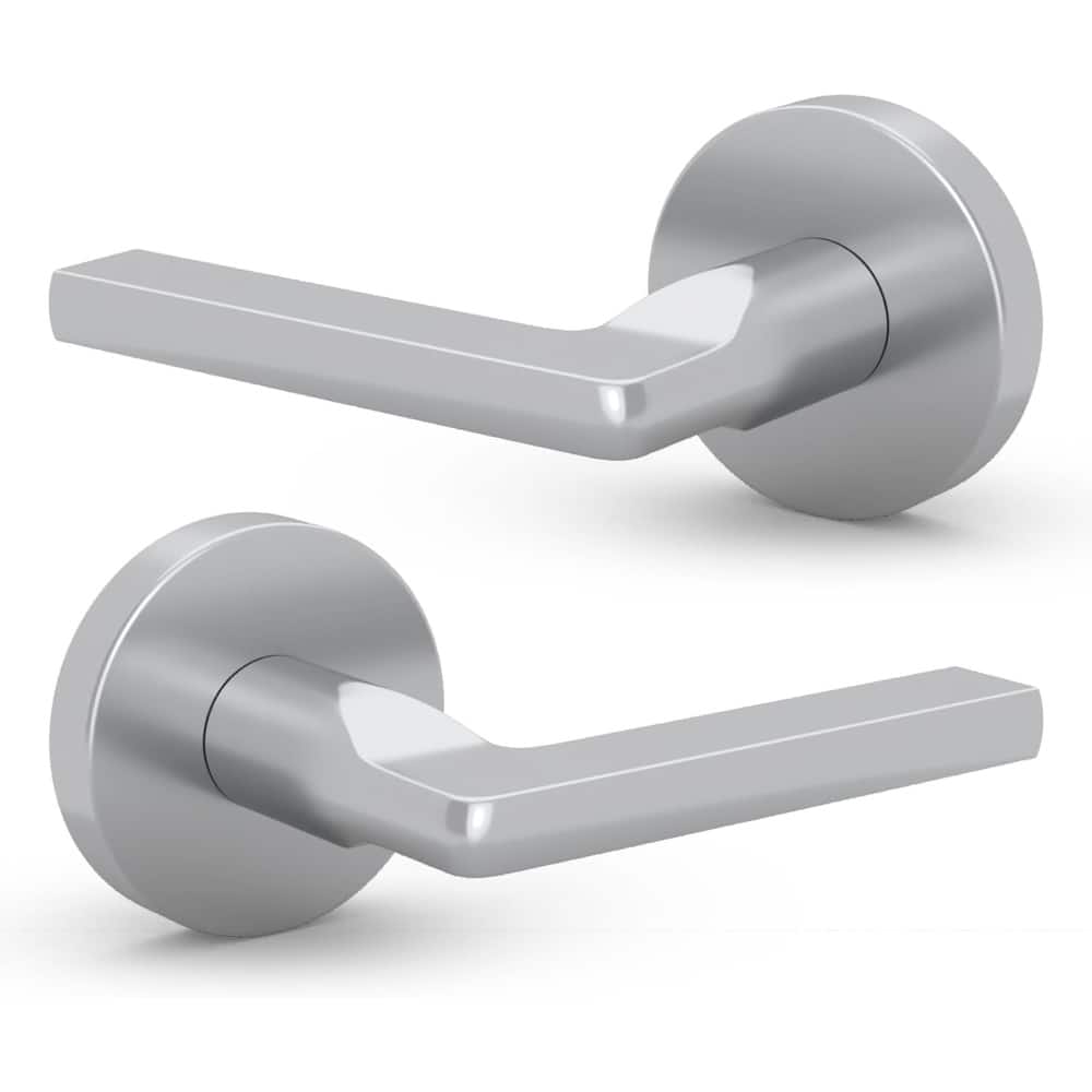 Mega Handles RALPH Round Dummy Door Lever for Closet and Hallway | Non-Turning Reversible Handing | Fits All Door Sizes